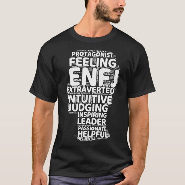Camiseta Relat de Personalidade Extrovertida Engraçado Prot (Frente)
