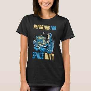 Camiseta Relatório Astronauta Sobre O Imposto Espacial Do C