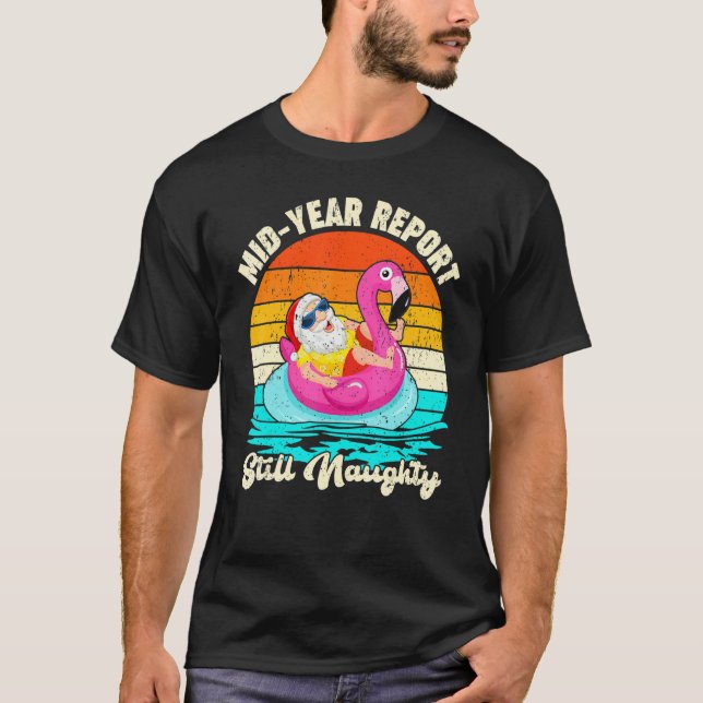 Camiseta Relatório de Ano de médio ainda malvado Papais noe (Frente)