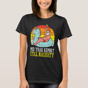 Camiseta Relatório de Ano de médio Ainda Papais noeis Malva