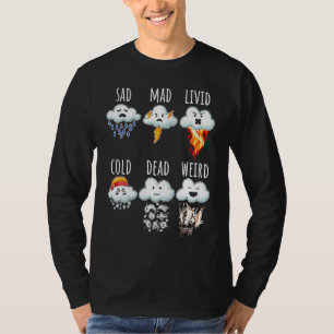 Camiseta Relatório de Diferenças de Nuvens do Tempo Previsã