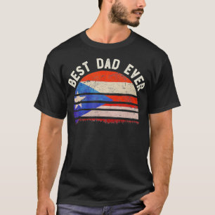 Camiseta Relatório de Sinalizador de Vintagem do Melhor Pai