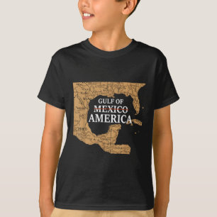 Camiseta Relatório Do Mapa Do Golfo Dos Estados Unidos Da A