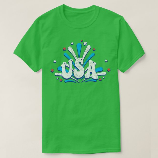 Camiseta Relatório Patriótico do Dia da Independência dos E (Frente do Design)