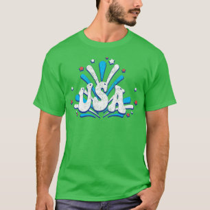 Camiseta Relatório Patriótico do Dia da Independência dos E