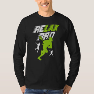 Camiseta Relax Bro Lacrosse Segundo grau do Jogo da Equipe