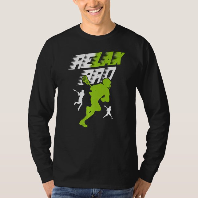 Camiseta Relax Bro Lacrosse Segundo grau do Jogo da Equipe  (Frente)