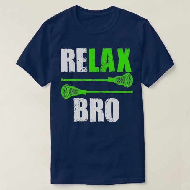 Camiseta Relax Bro Lacrosse Sports Team (Frente do Design)