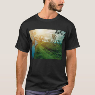 Camiseta Relax Viagem de Trem Cênico Paisagem Montanhosa
