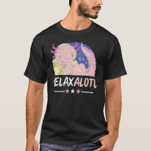 Camiseta Relaxalotl Engraçado Pijama Preguiçoso Dormindo Ax
