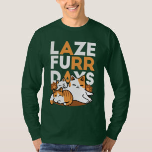 Camiseta Relaxando a Arte de Gato - 'Dias de Furo de Lázaro