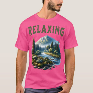 Camiseta Relaxando a beleza do Design da natureza ativo