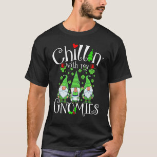 Camiseta Relaxando Com Meus Gnomos, Dia de São Patrício Gno