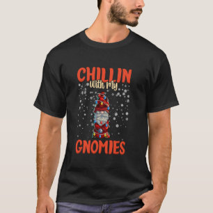 Camiseta Relaxando Com Meus Gnomos Feminino Três Natal Gno