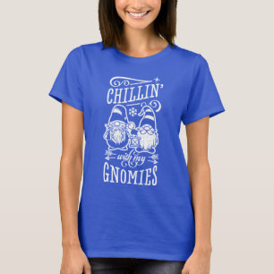 Camiseta Relaxando Com Meus Gnomos Gnome De Natal Quarenten