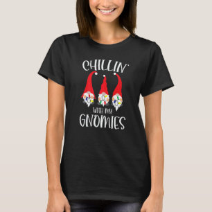 Camiseta Relaxando Com Meus Gnomos Jardim do Papai Noel Gno
