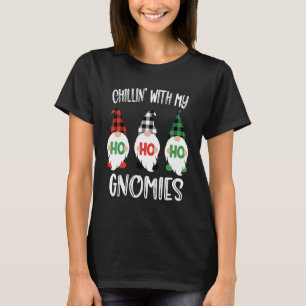Camiseta Relaxando Com Meus Gnomos Jardim do Papai Noel Gno
