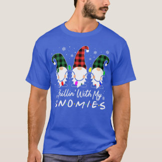 Camiseta Relaxando Com Meus Gnomos Natal Divertido Família