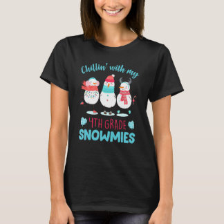 Camiseta Relaxando Com Minha Professora de Snowmies da 4ª S