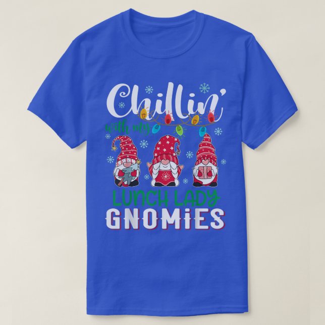 Camiseta Relaxando Com Minha Senhora do Almoço Gnomies Luz  (Frente do Design)