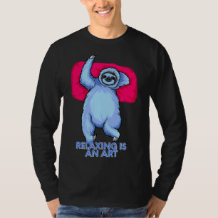Camiseta Relaxar É Uma Lama Azul De Arte