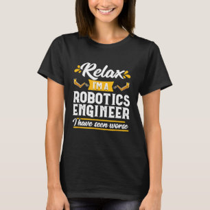 Camiseta Relaxar Engenheiro de Robótica Mecânico Ciência Te