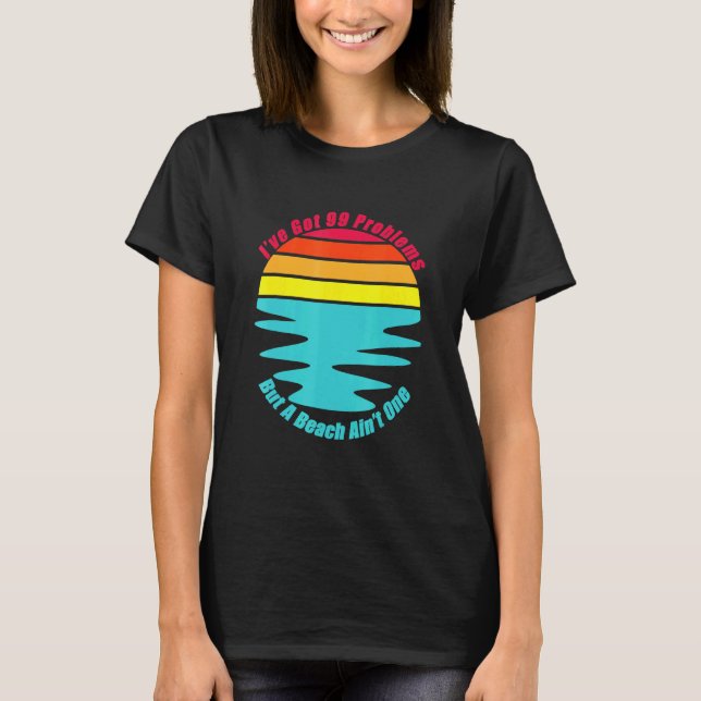 Camiseta Relaxe A Férias Na Praia, Surf Sun E (Frente)