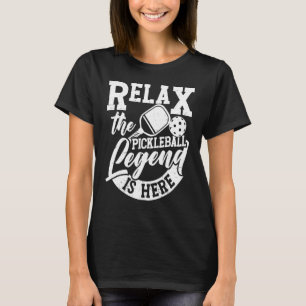 Camiseta Relaxe A Lenda De Pickleball Está Aqui Pela De Pic