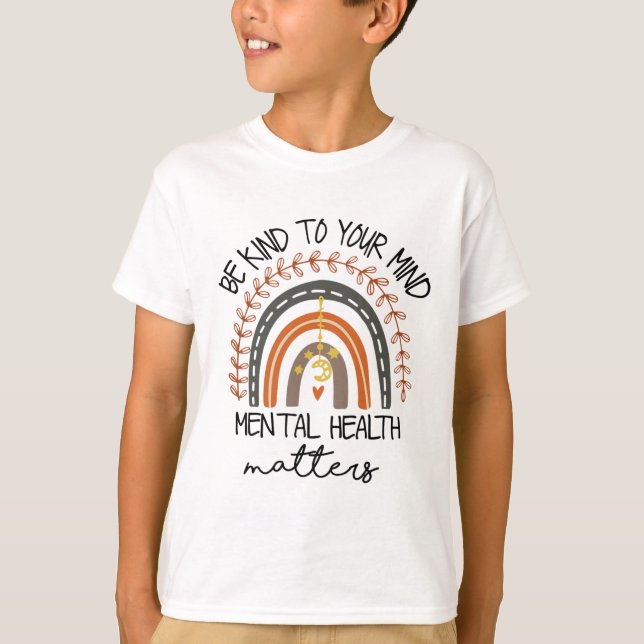 Camiseta Relaxe A Sua Mente Problemas De Saúde Mental Autis (Frente)