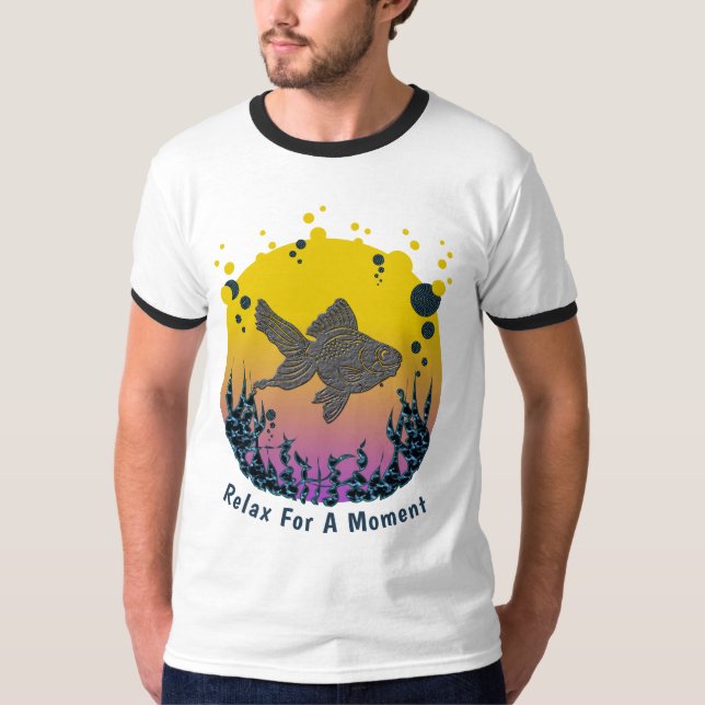 Camiseta Relaxe A Sua Mente Sob O Mar (Frente)