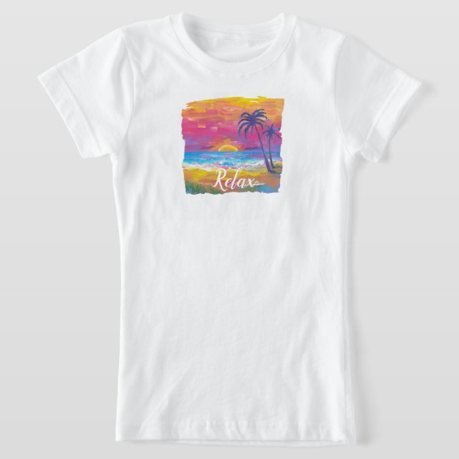 Camiseta Relaxe a T-Shirt tropical sunset (Postura )