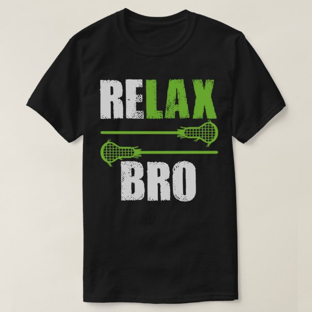 Camiseta Relaxe Bro Funny Lacrosse Lover (Frente do Design)