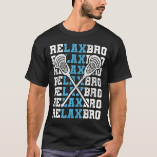Camiseta Relaxe Bro Funny Lacrosse Player Lax Amantes Men B