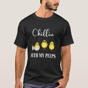 Camiseta Relaxe Com Meus Peeps T-shirt Pintinhos Candy