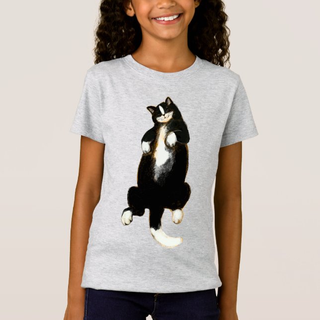 Camiseta Relaxe como este Gato a dormir (Frente)