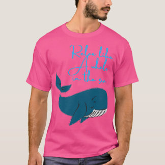 Camiseta Relaxe como uma baleia no mar