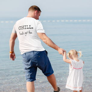 Camiseta Relaxe, Deus Tem Isso Romanos 8:28 Escritura