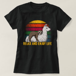 Camiseta Relaxe E Desfrute Da Vida