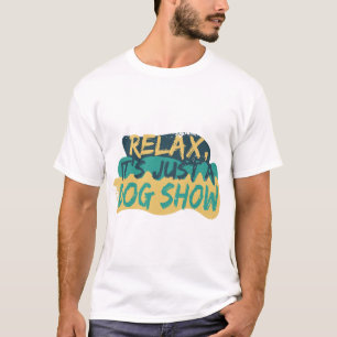 Camiseta relaxe, é só um show de cães