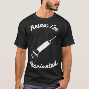 Camiseta Relaxe Eu Fui Vacinado Pro Vacine