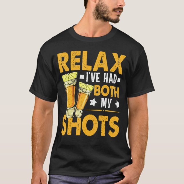 Camiseta Relaxe Eu Tive Meus Dois Sapatos De Tequila Para M (Frente)