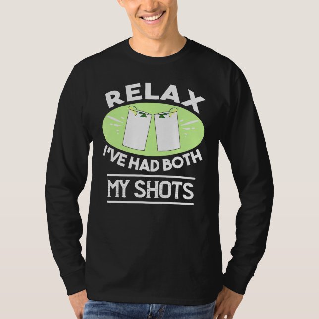 Camiseta Relaxe Eu Tive Meus Dois Sapatos Tequila Citações  (Frente)