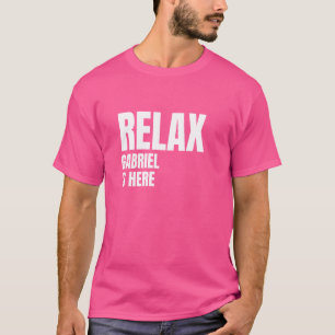 Camiseta Relaxe Gabriel Está Aqui Nomes De Nascimento Popul