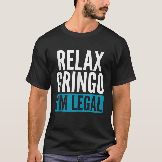 Camiseta Relaxe Gringo IM - Topo do Tanque Legal (Frente)