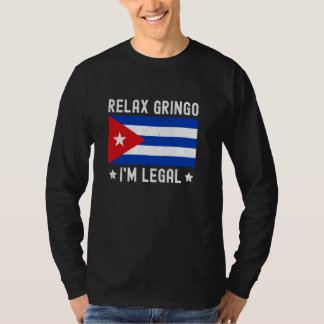 Camiseta Relaxe Gringo Sou Legal Engraçado Cuba Imigrante H