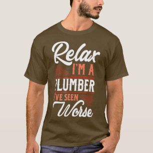 Camiseta Relaxe Im Um Canalizador Engraçado FTA2x064