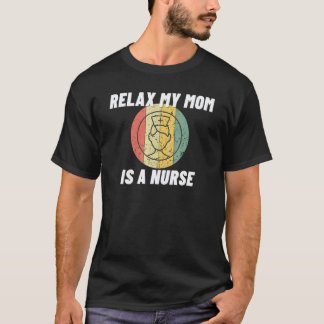 Camiseta Relaxe Minha Mãe Eu Sou Uma Enfermeira Orgulhosa M