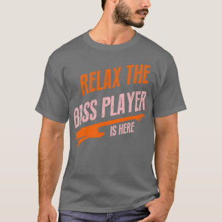Camiseta relaxe, o baixista está aqui