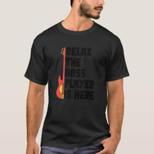 Camiseta Relaxe O Baixista Está Aqui Música Baixista Violã