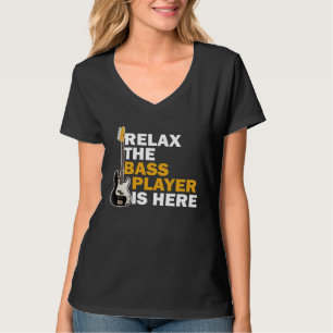 Camiseta Relaxe O Baixista está lá para um guitarrista